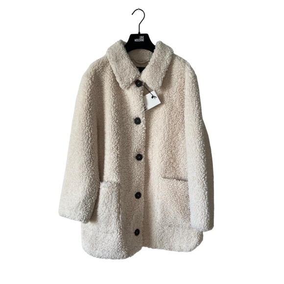 Ecru Fleece Coat - Picture 7 of 8